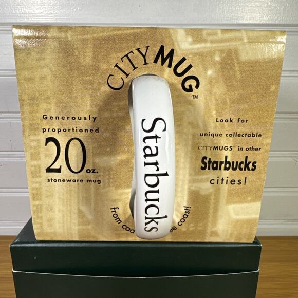 Vintage Starbucks Maui Mug Collector Series City Large Coffee Cup 1994 Surfer - Picture 4 of 6